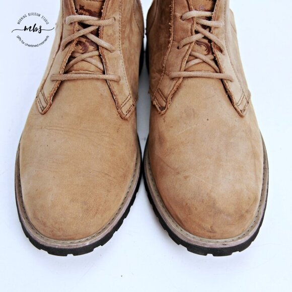 Mark Nason Loretto Suede Leather Boots Tan Men 8.5 - Picture 9 of 13